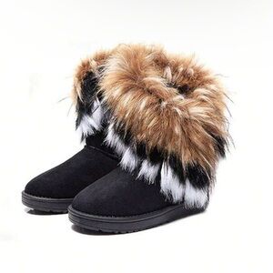 Women's Tassel Winter Snow Boot Suede Flat Ankle Boots
